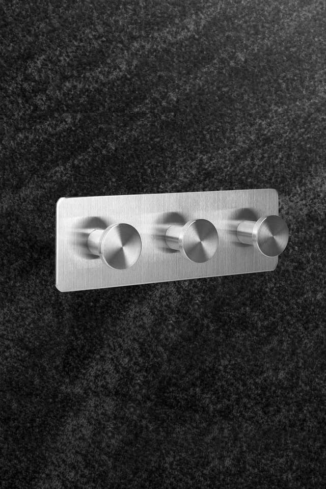 Ambrosya Selbstklebender Handtuchhaken Edelstahl Silber
