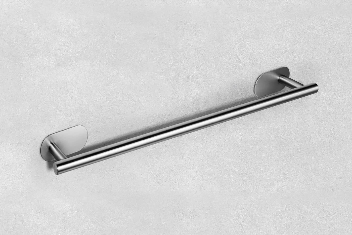 Ambrosya Handtuchstange Selbstklebend Edelstahl Silber