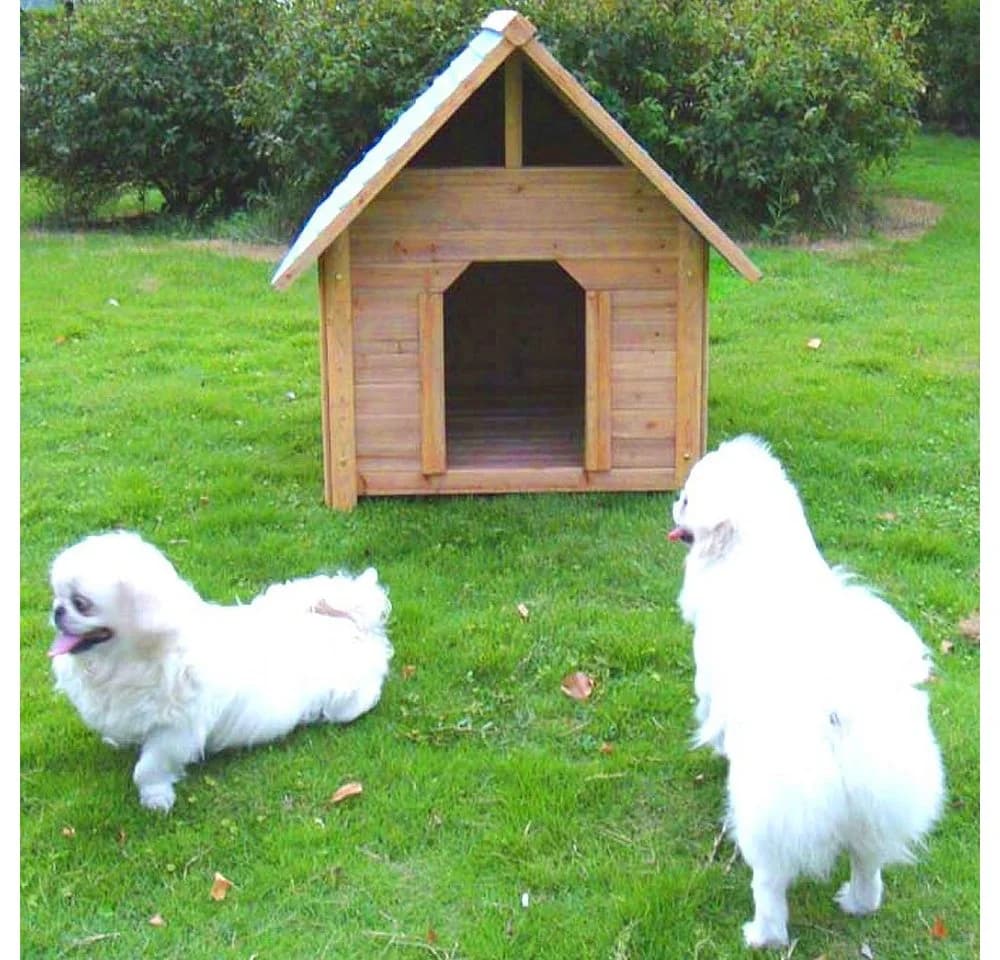 Melko Hundehütte Wetterfest Blockhaus Stil