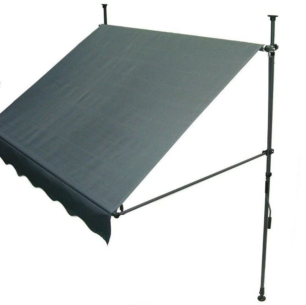 Apex Klemmmarkise 150cm Anthrazit mit Handkurbel