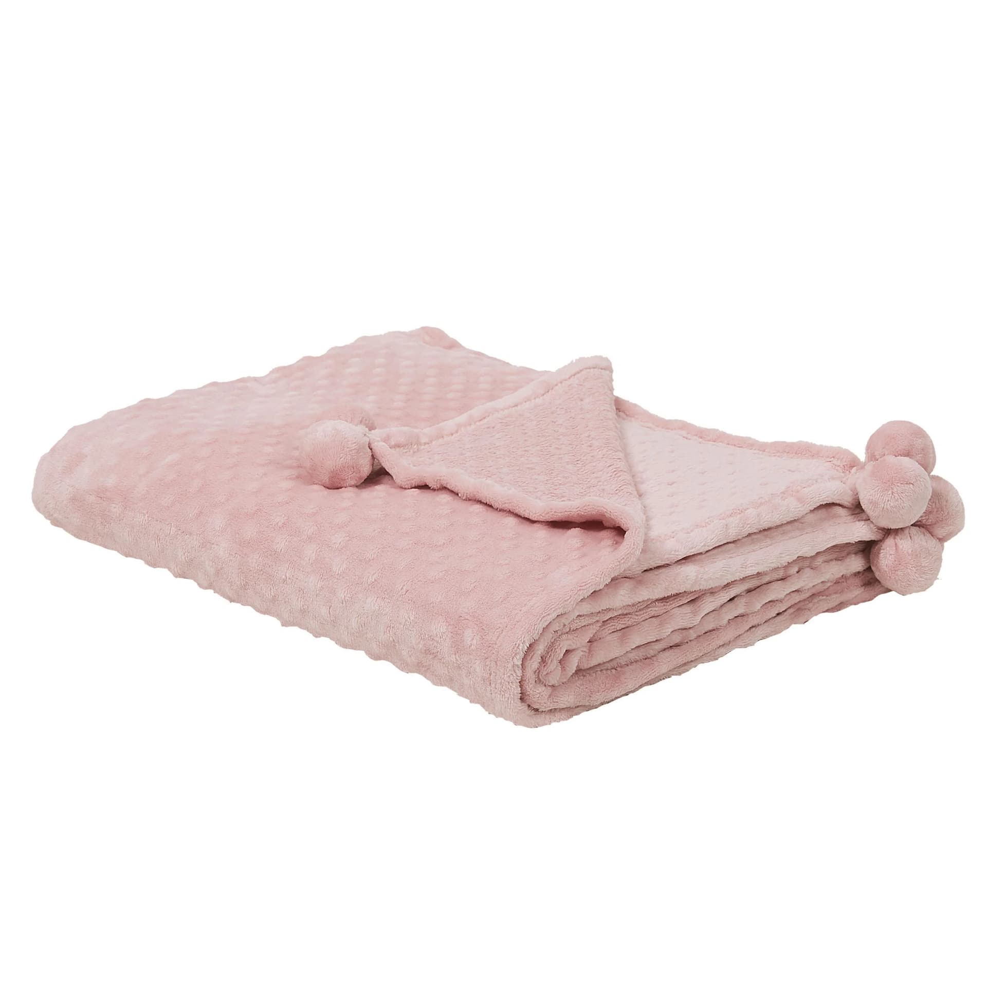 Beliani DECKE Rosa Samur 200/150 cm Rosa