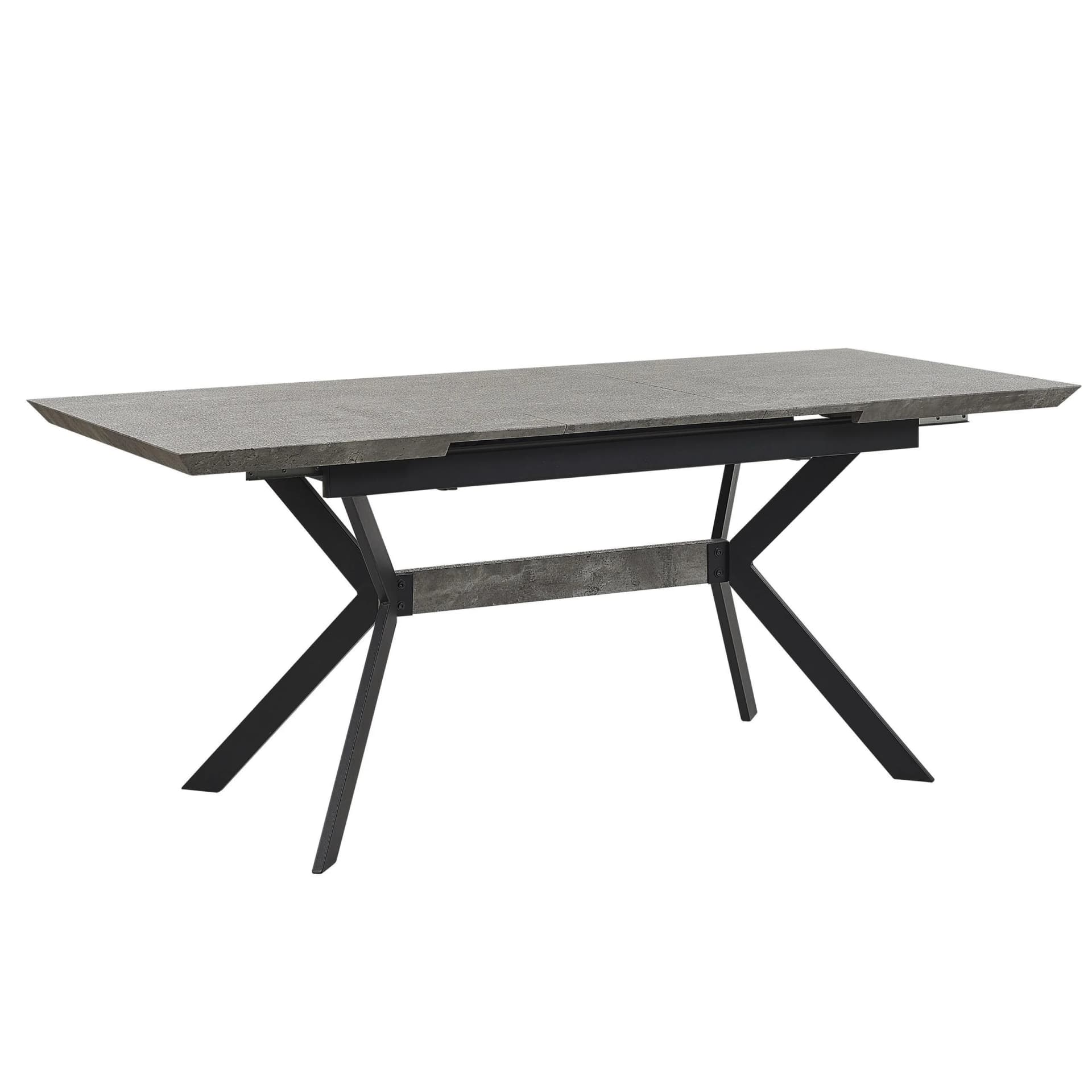 Beliani Esstisch Benson ausziehbar 140-180 cm grau