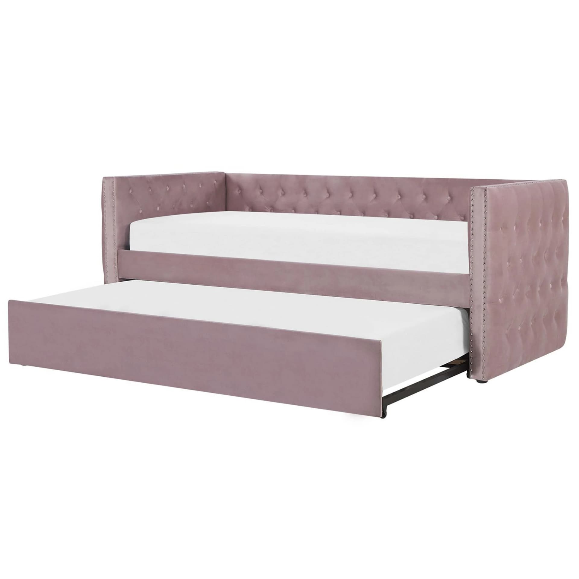 Beliani Tagesbett Gassin Rosa 90x200 cm