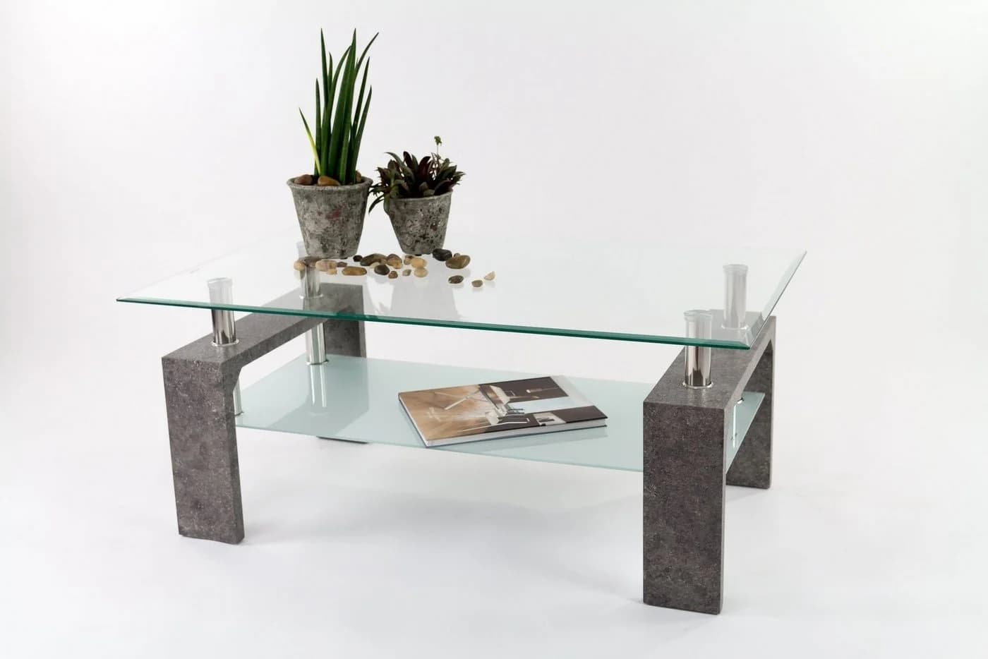 Paroli Couchtisch Milchglas