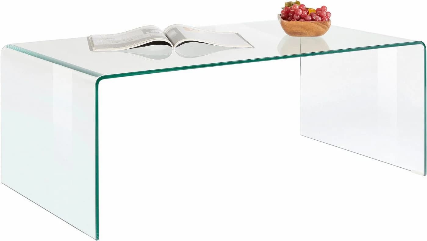 Paroli Couchtisch aus Klarglas Modern Transparent