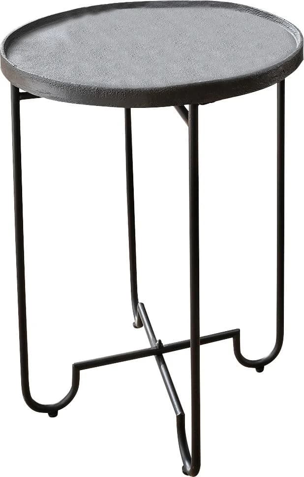 Beistelltisch PAROLI, schwarz, B:45cm H:60cm T:45cm