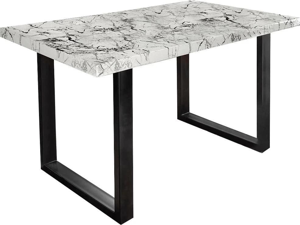 Esstisch PAROLI "Manger" Marmor Weiß