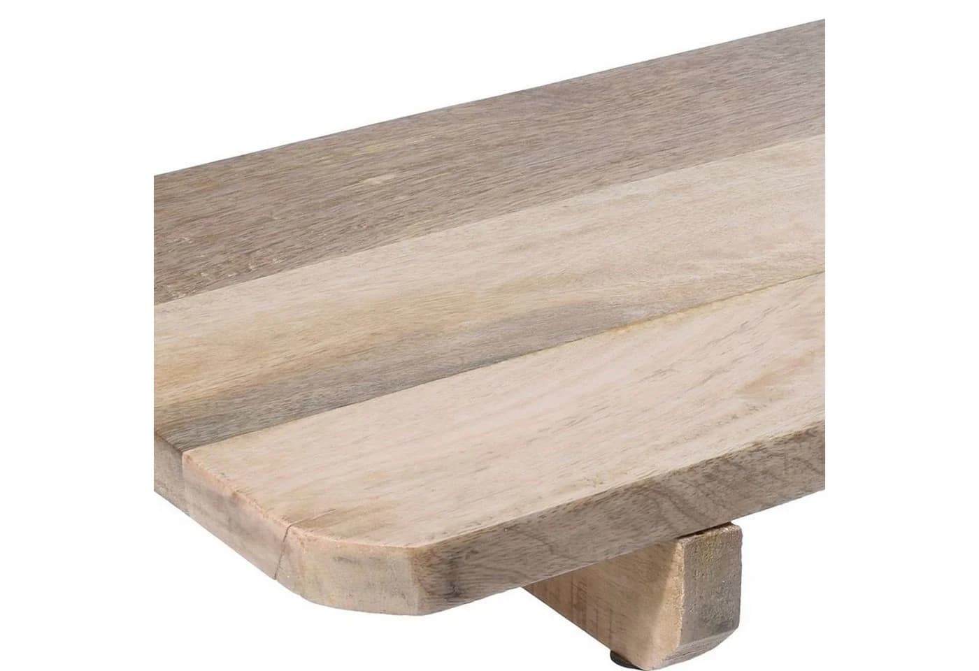 BURI Servierbrett XL aus massivem Holz, rustikal