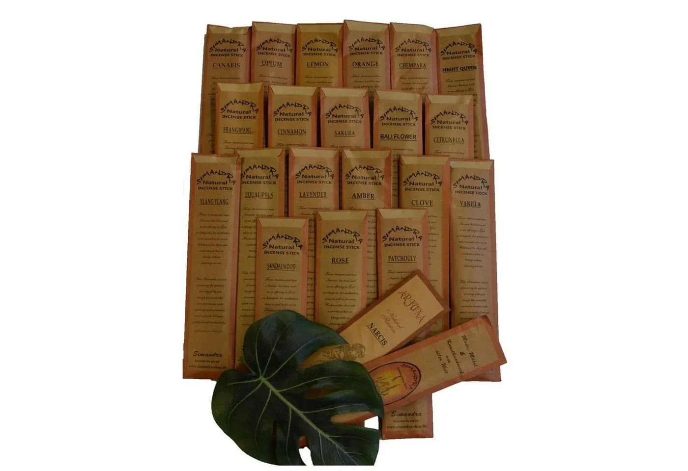 SIMANDRA Räucherstäbchen Packung 18-20 Stück Braune Balinesische Duftstäbchen