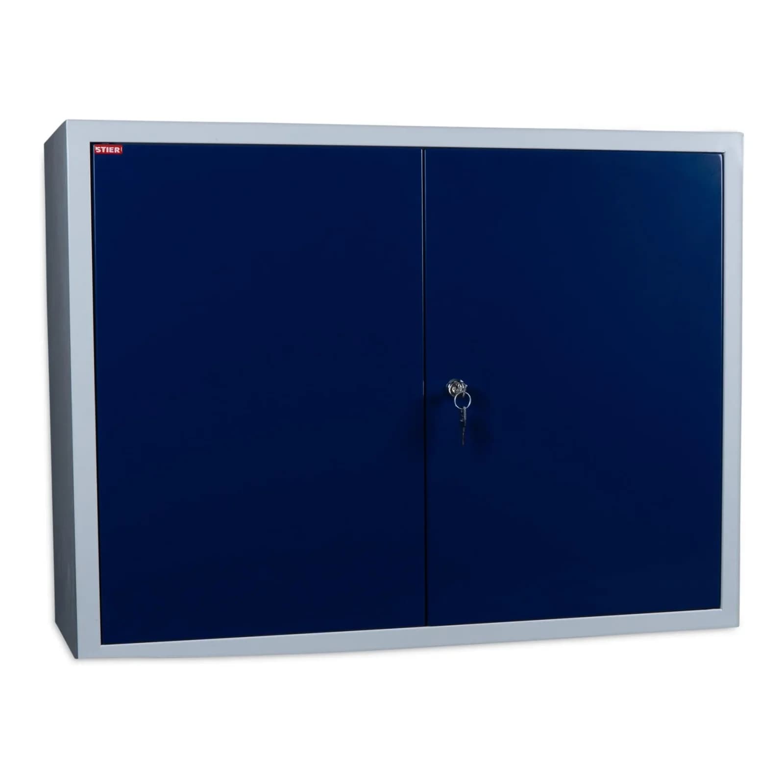 STIER Wandschrank Blau Platzsparende Aufbewahrung