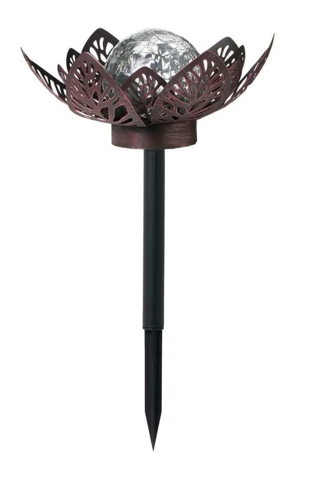 Northpoint LED Wasserlilie Metall Dekolicht mit Timer