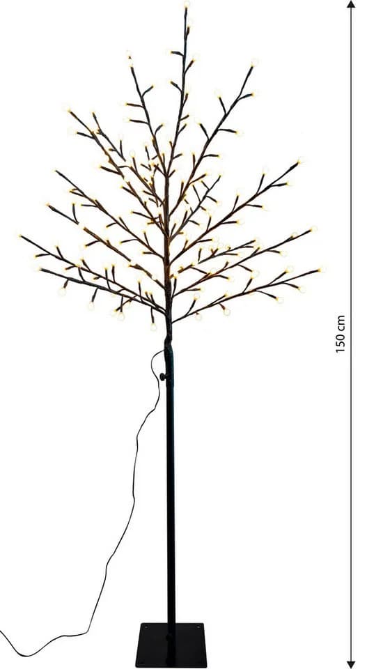 Northpoint LED Baum 150 LEDs Timer 6h On 18h Off Mit Kabel Heringe