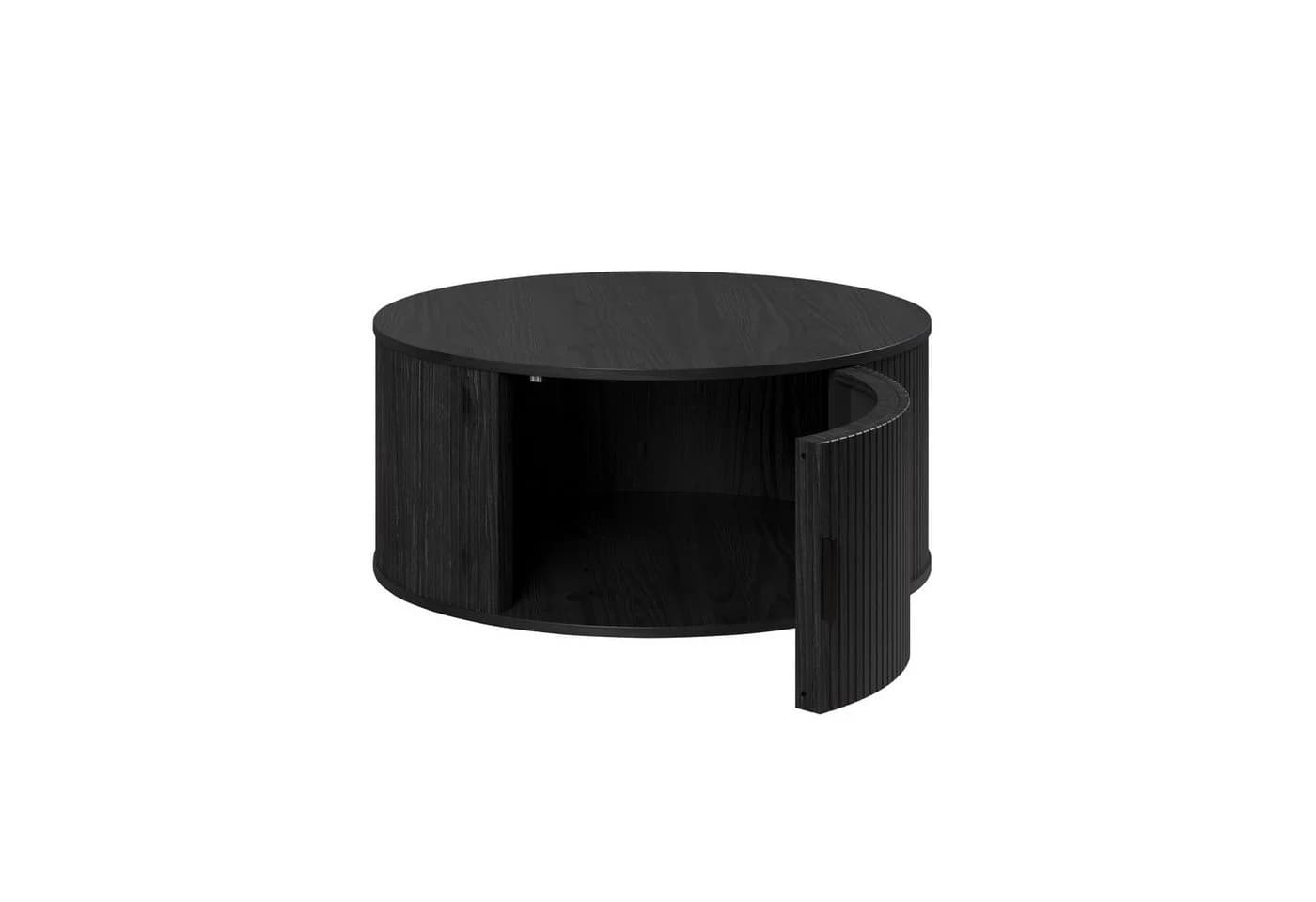 trendteam Couchtisch Ronin Esche Schwarz Rund
