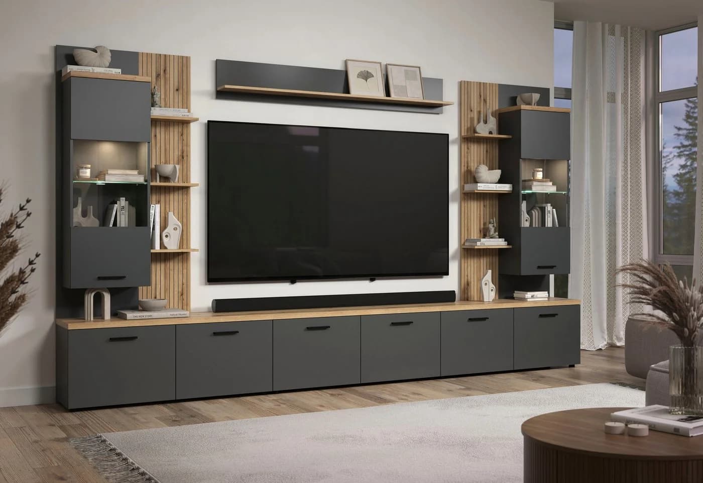 Home affaire Lowboard Bajo TV-Lowboard 2 Türen 2 Einlegeböden