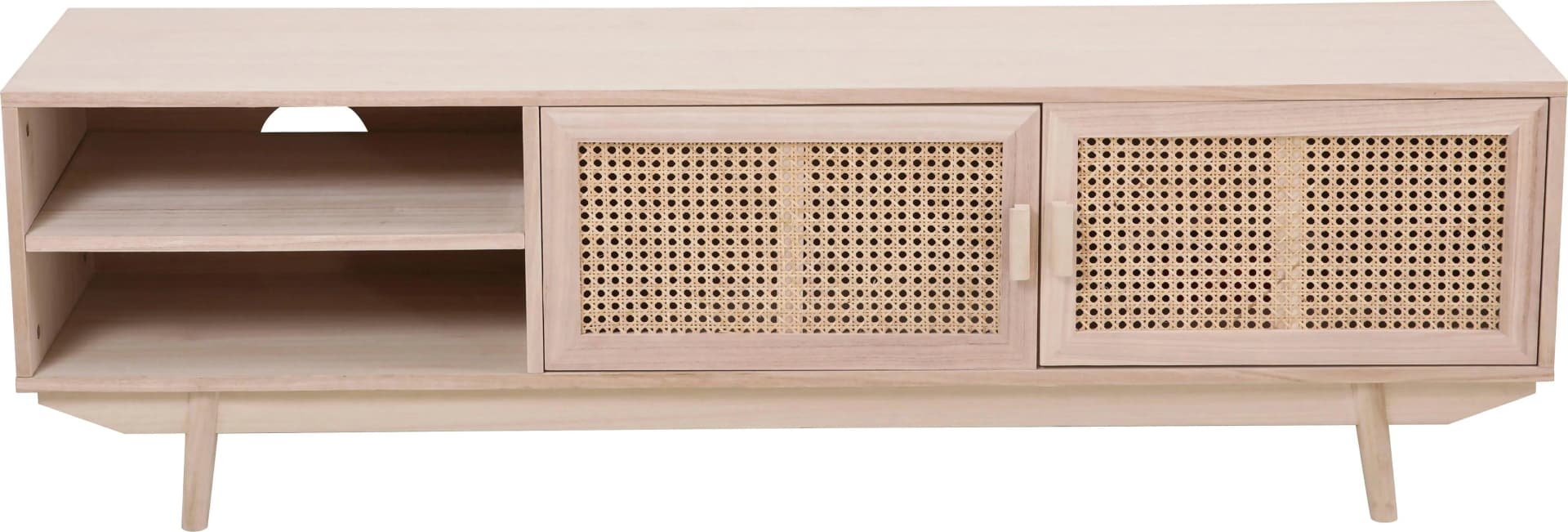 Salesfever Lowboard Rattan Natur Wiener Geflecht