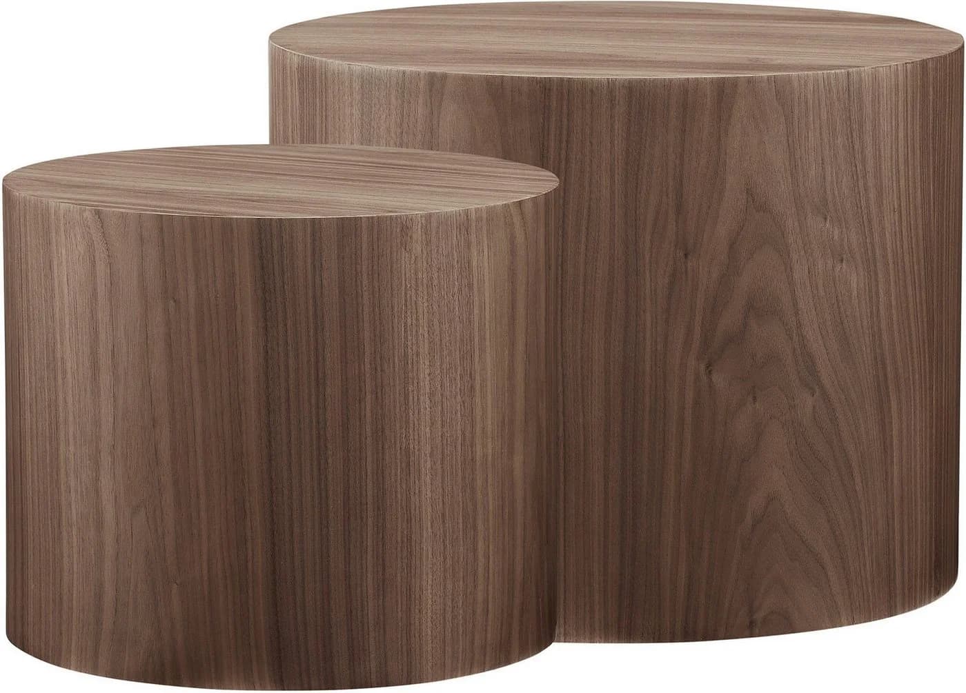 Salesfever Couchtisch 2er-Set Walnuss Modern