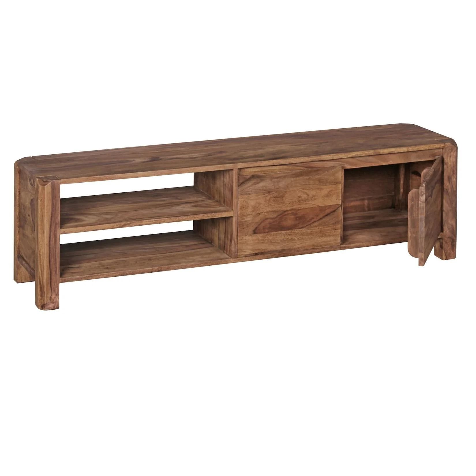 KADIMA DESIGN Lowboard TEKO Massivholz Sheesham oder Akazie 4 Holzbeine