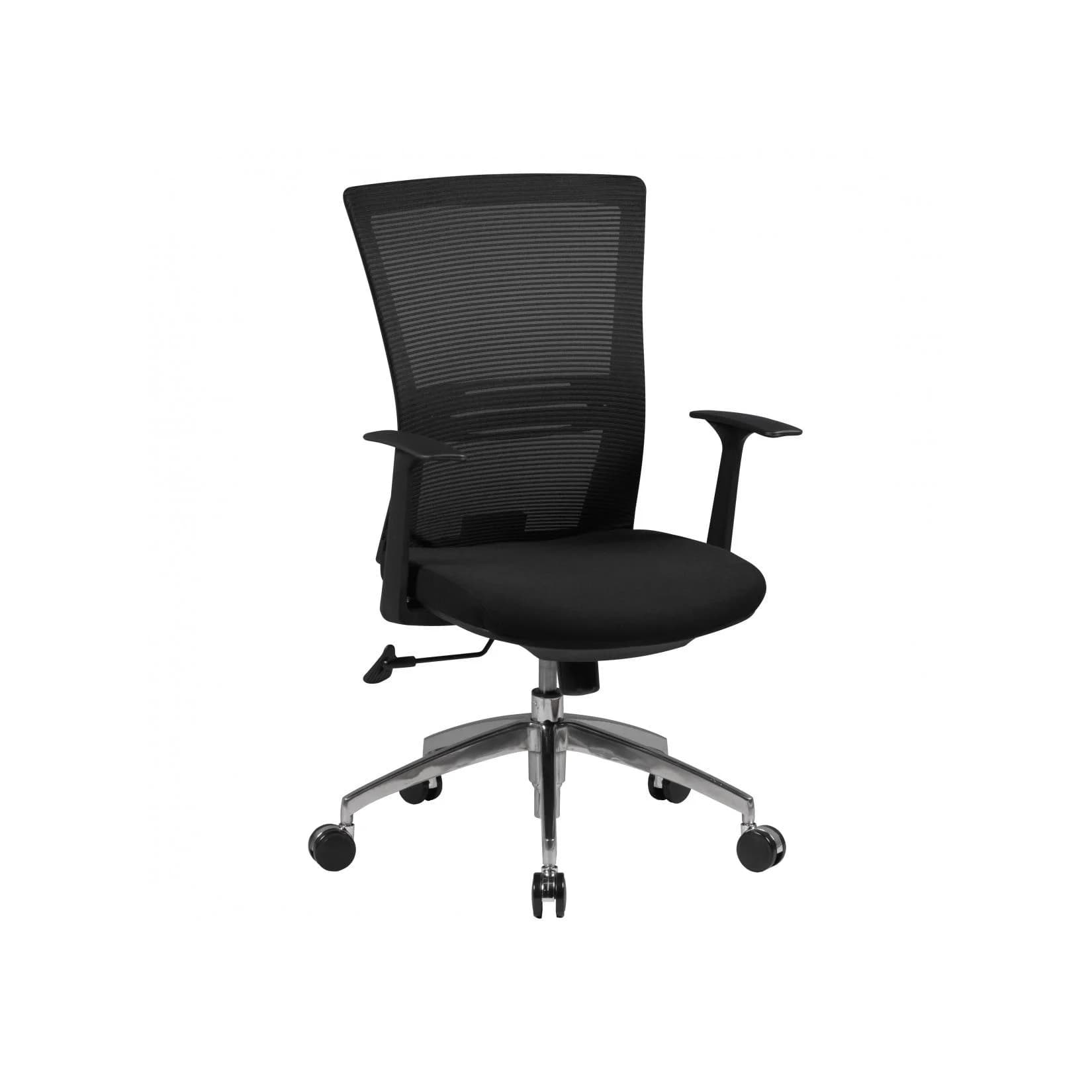 KADIMA DESIGN Ergonomischer Bürostuhl mit Netzrückenlehne und Aluminium-Fußkreuz