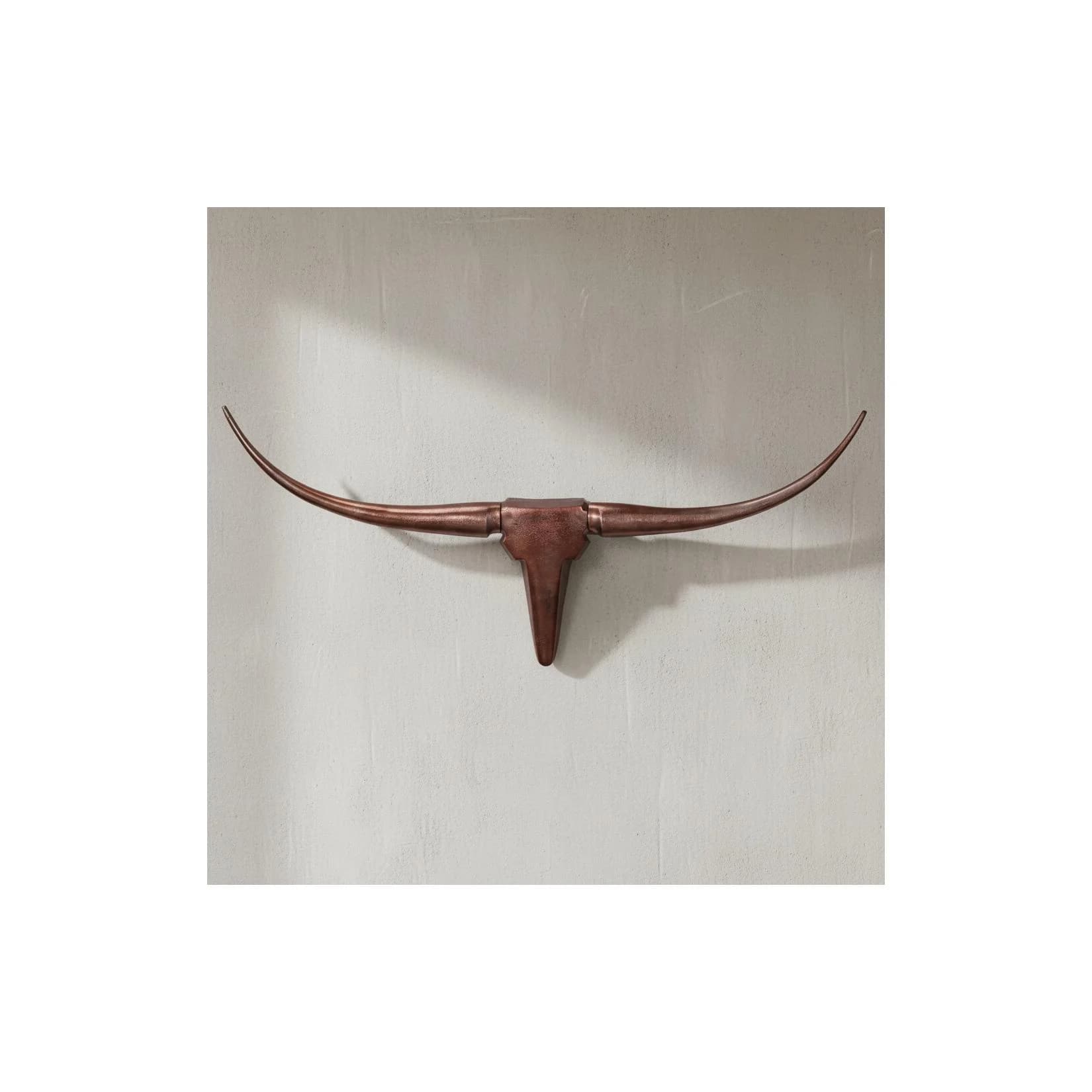 KADIMA DESIGN Dekoratives Bull Geweih M Bronze Aluminium Wanddekoration