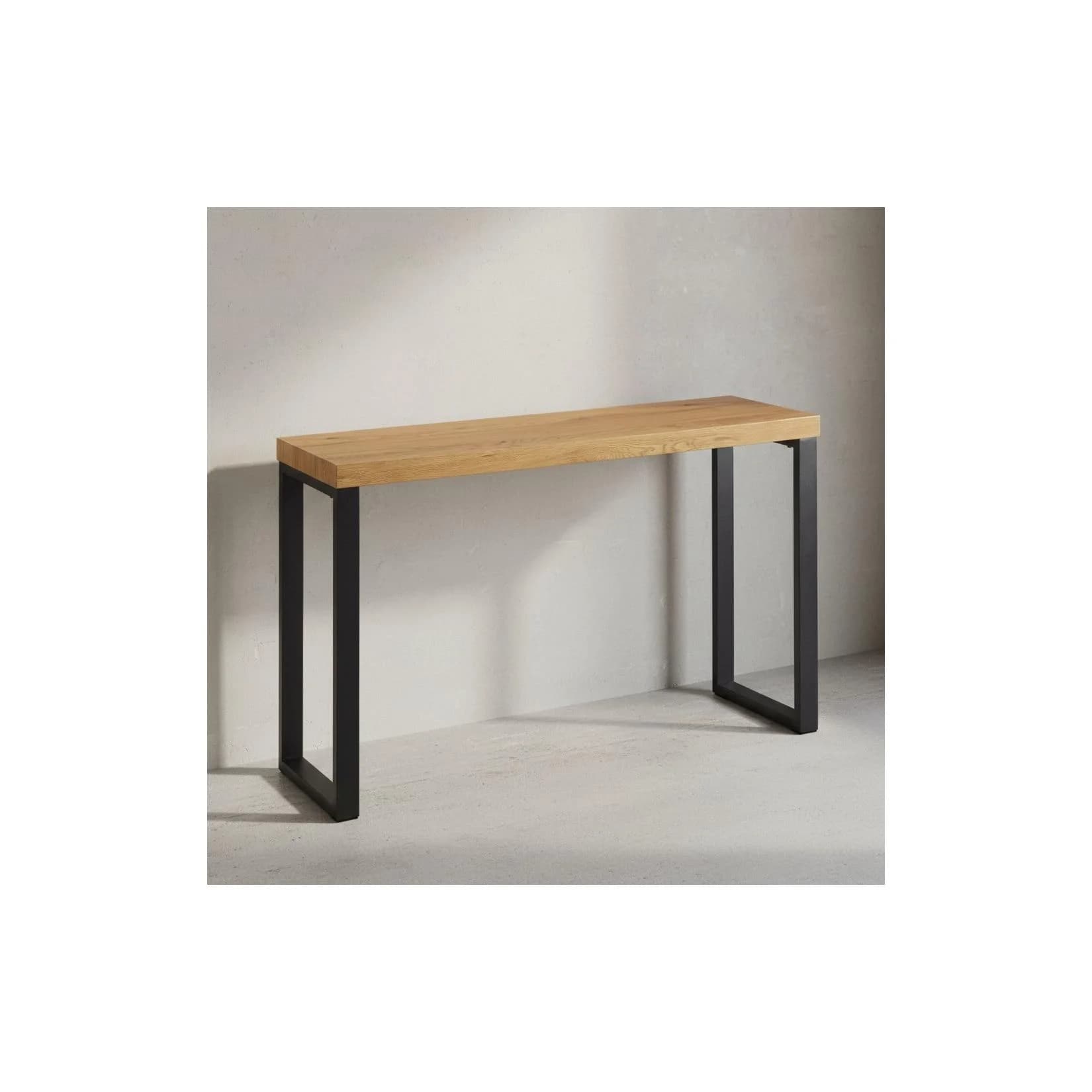KADIMA DESIGN Konsolentisch Eiche-Optik Modernes Design Große Ablagefläche