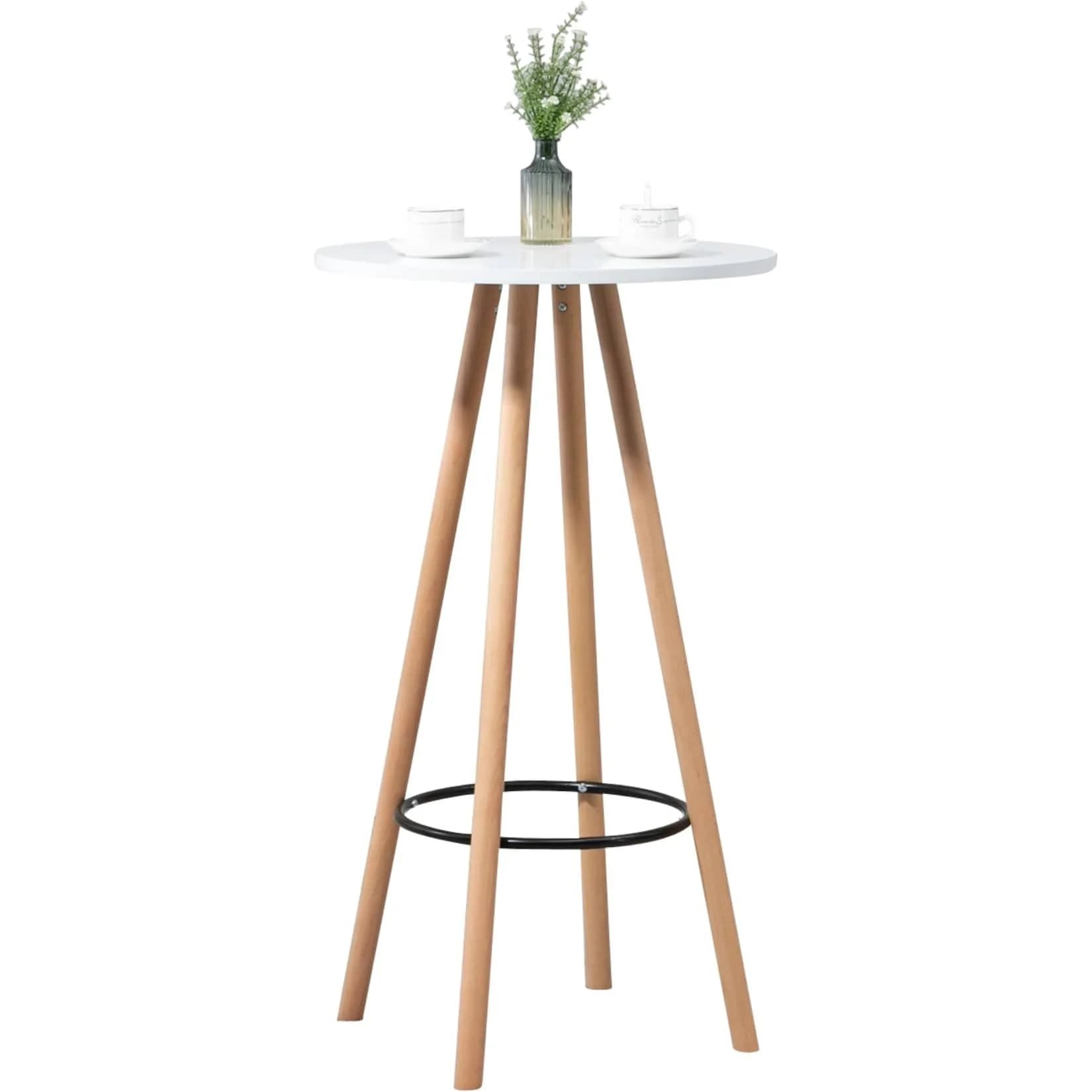 CLP Bartisch Livia rund - Stehtisch MDF & Buchenholz