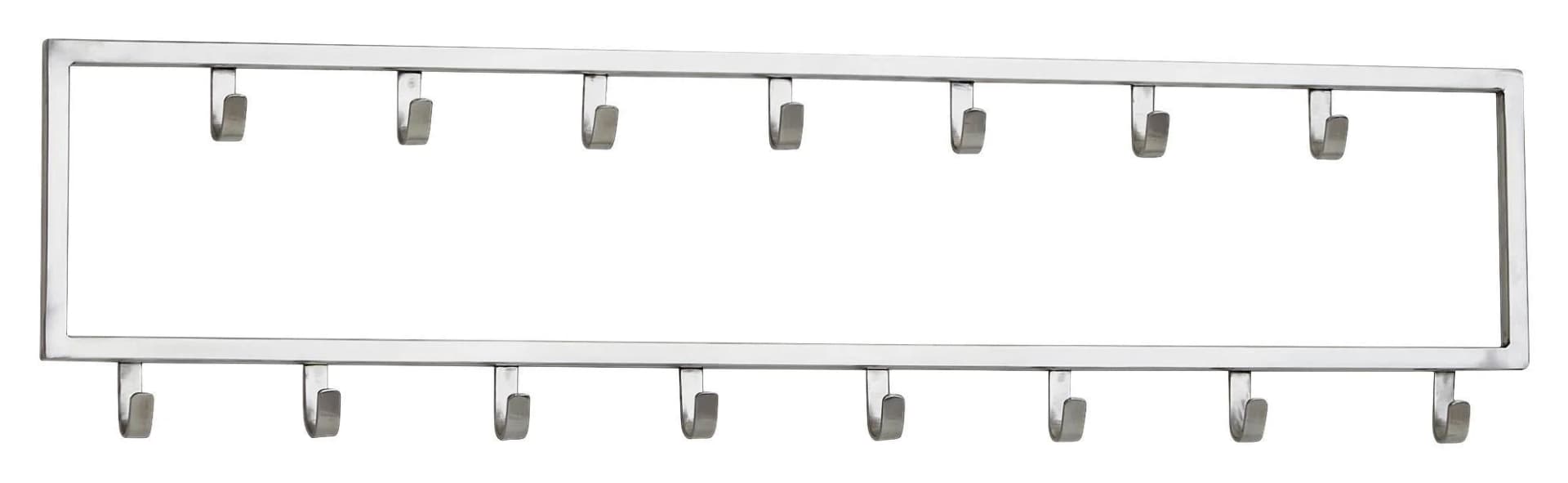 Wandgarderobe Wohnling Silberfarben Metall