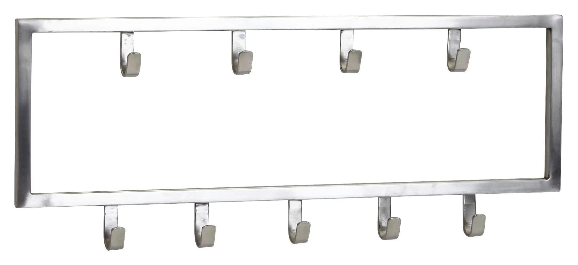 Wandgarderobe Wohnling Silberfarben Metall