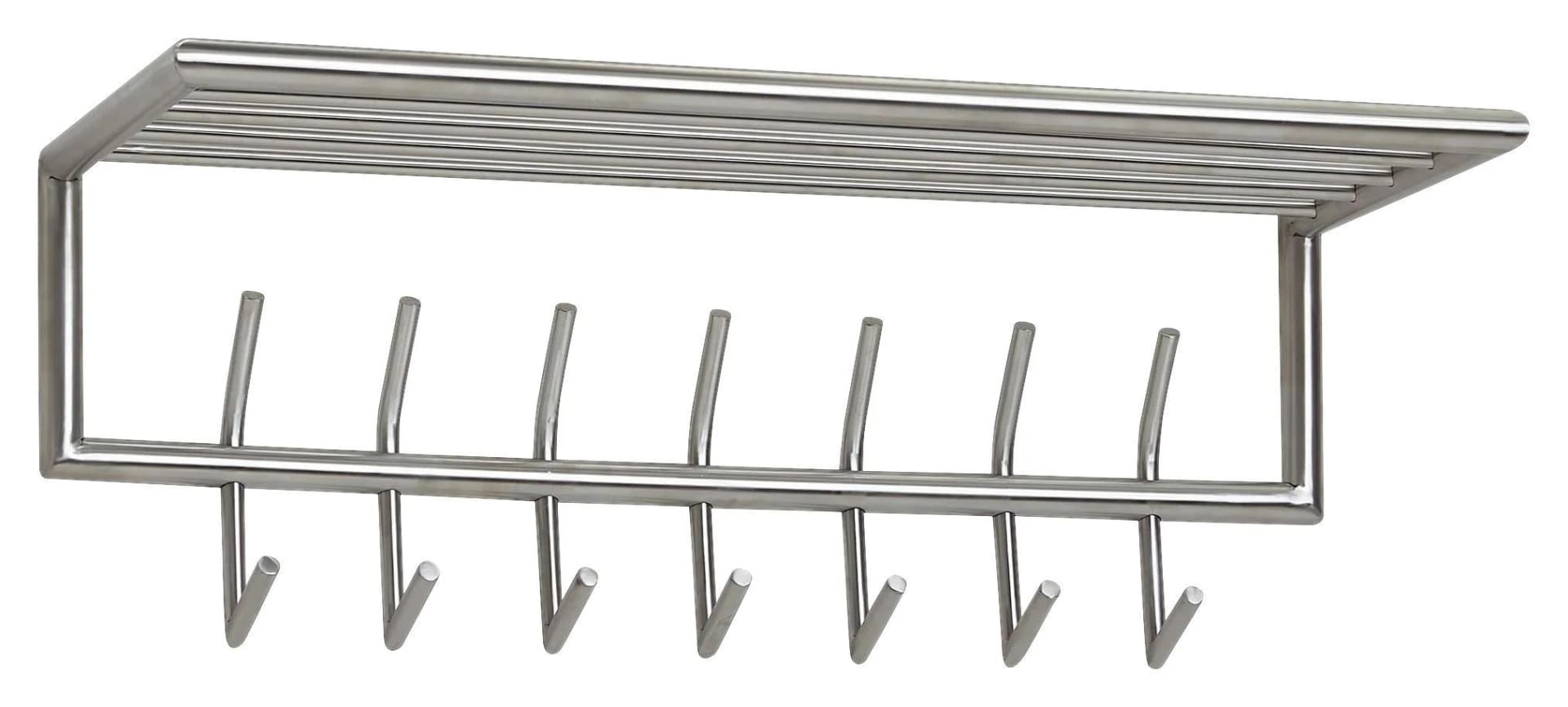 Wandgarderobe Wohnling Silberfarben Metall