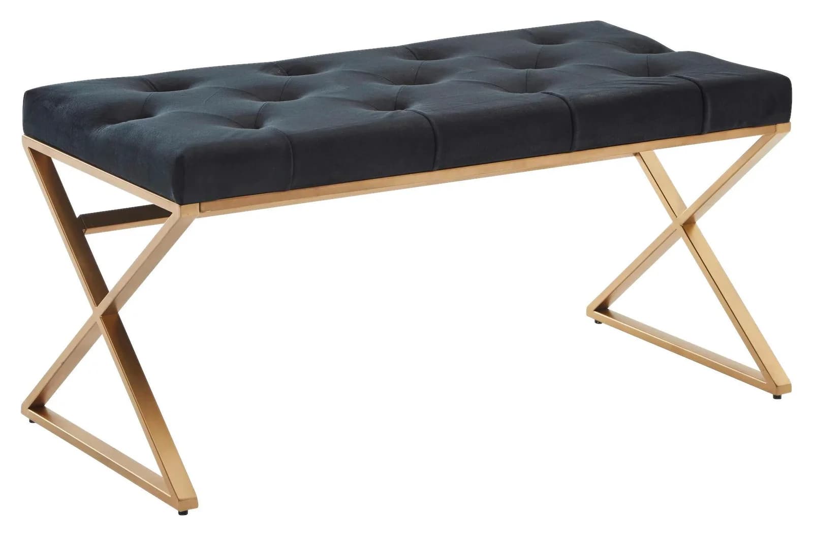 Sitzbank Wohnling Schwarz Textil
