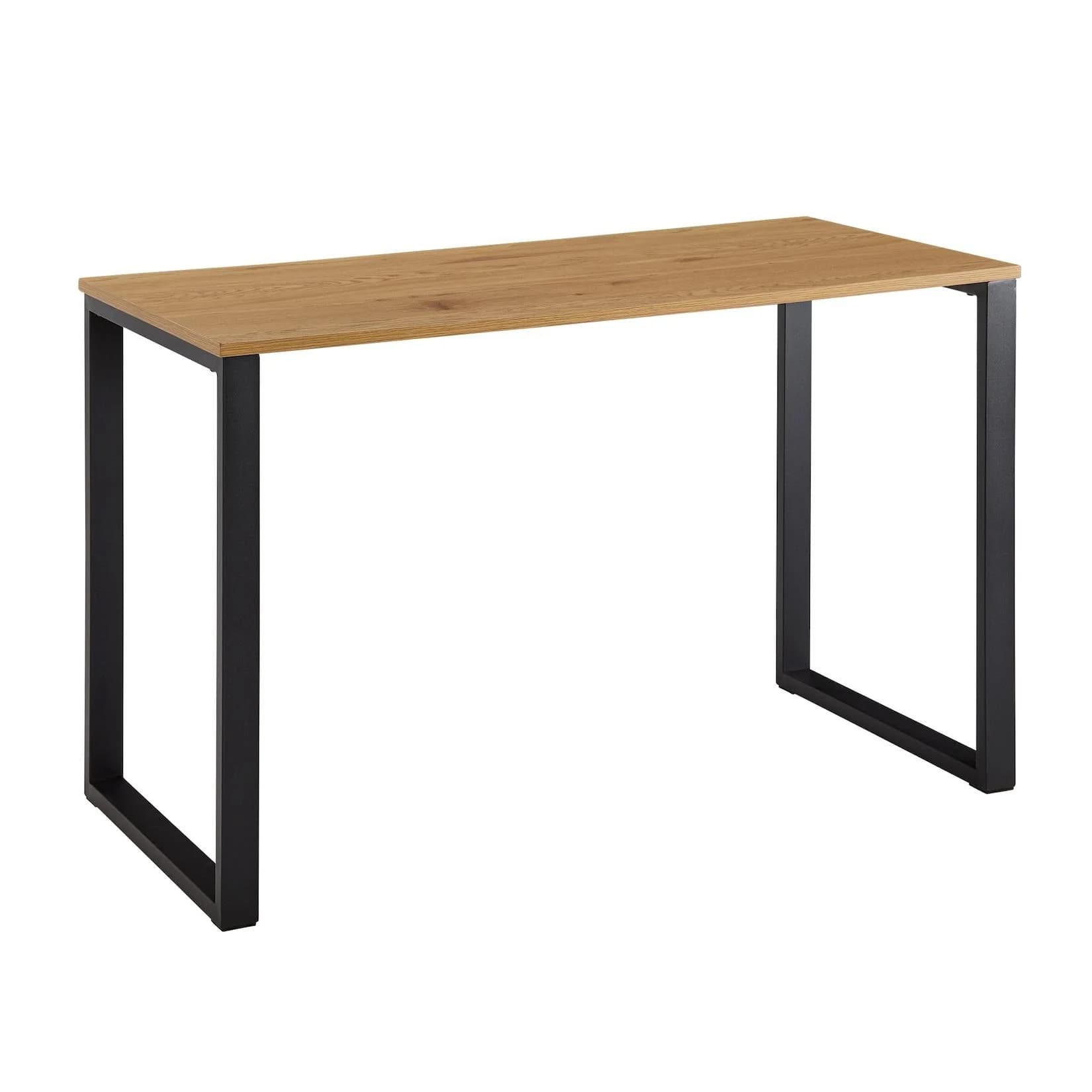 FineBuy Schreibtisch Eiche Schwarz Moderner Bürotisch
