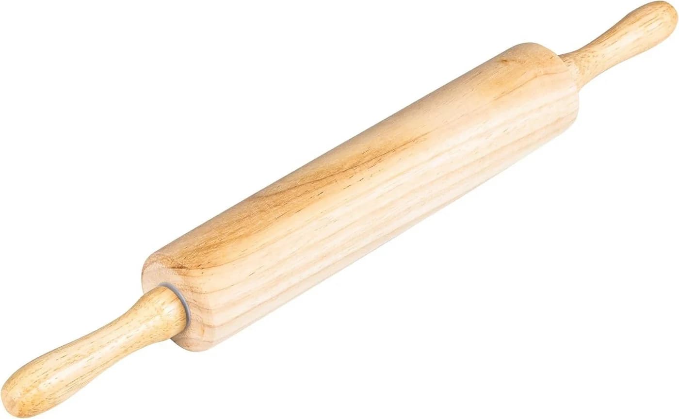 mucHome Nudelholz Klassisches Nudelholz aus Holz mit Gleitlager