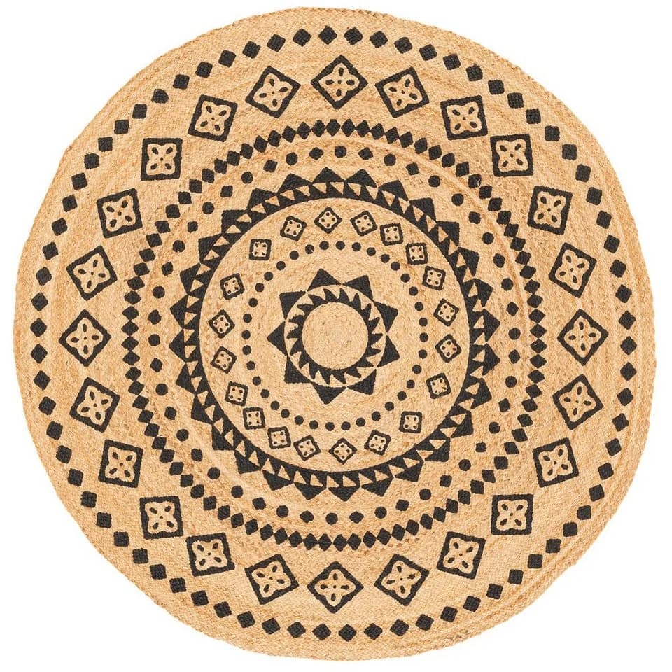 Pergamon Sisalteppich Jute Salsa Ethno Rund