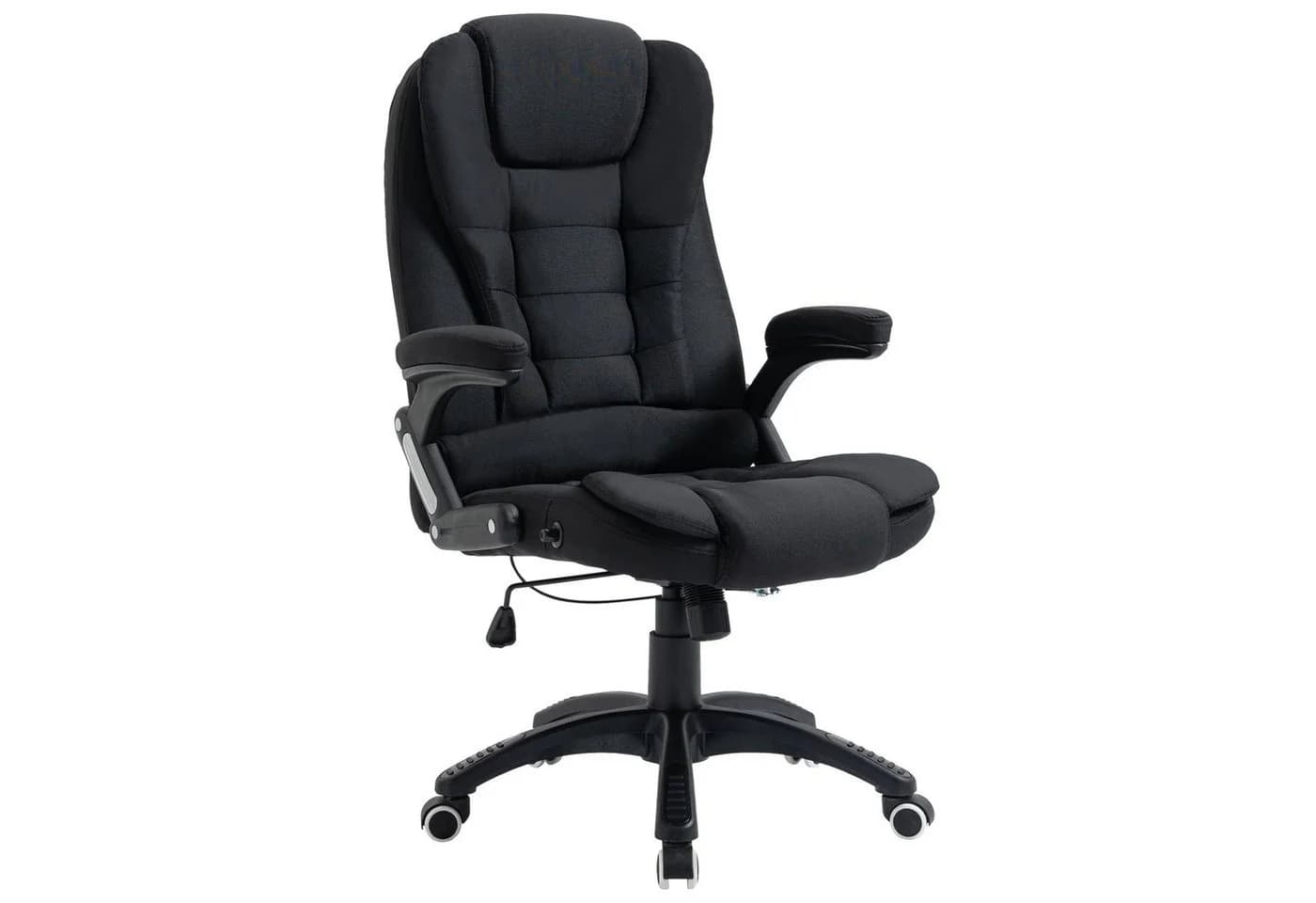 Vinsetto Bürostuhl Ergonomisch Schwarz Atmungsaktiv