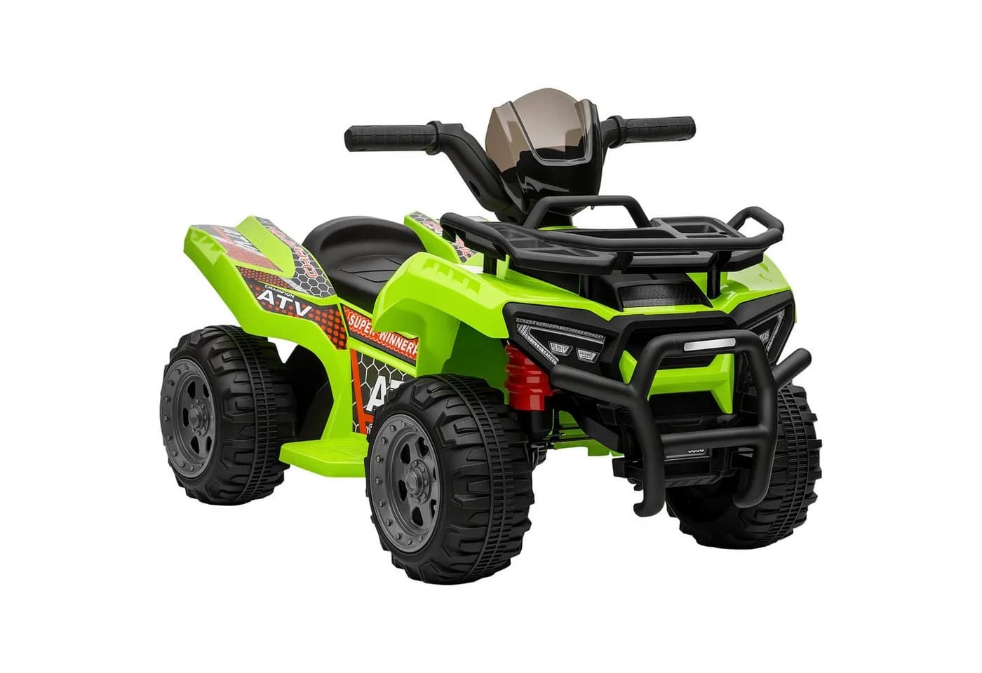 HOMCOM Elektro-Kinderquad Grün 6V Motor Musikfunktion