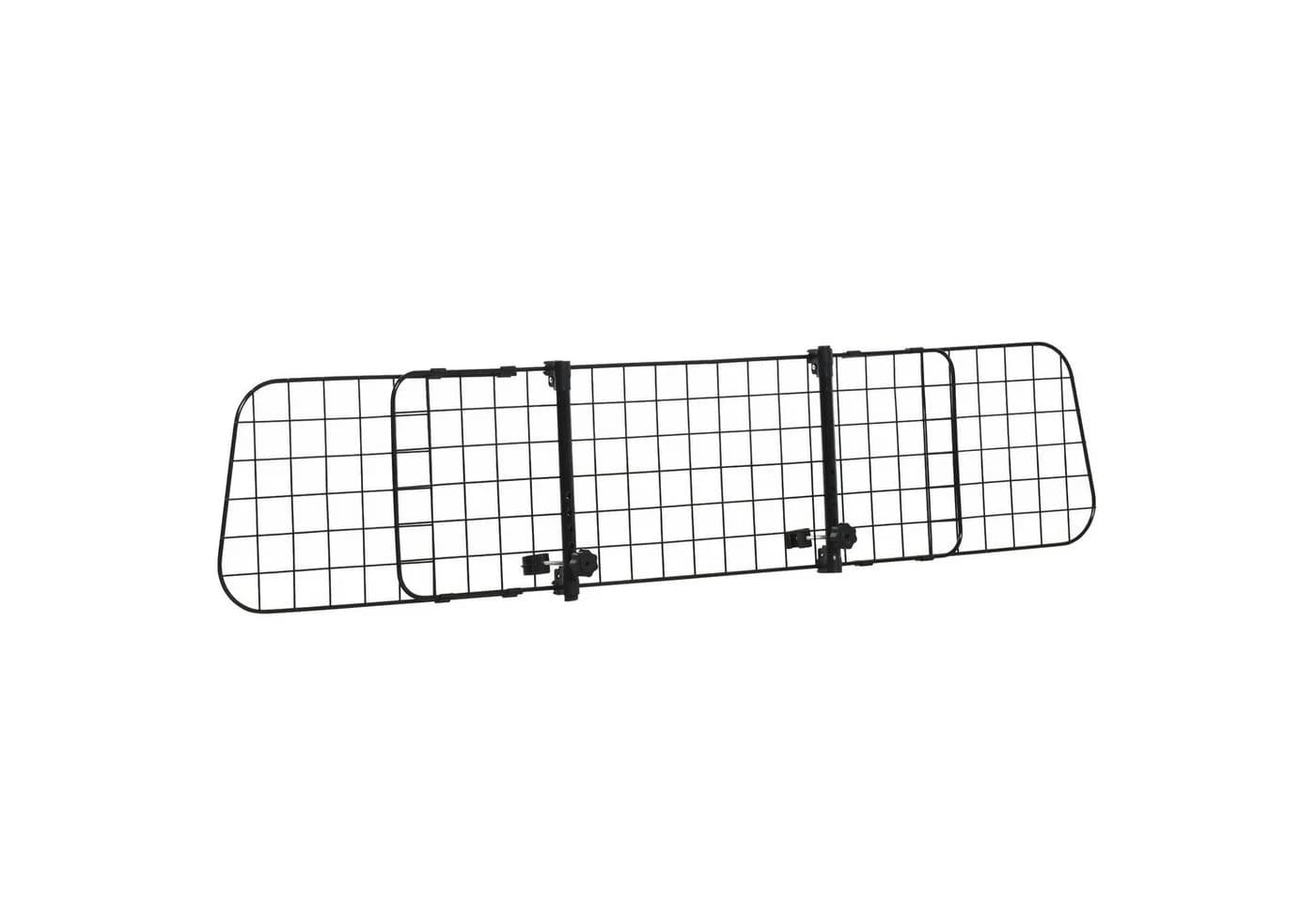 PawHut Verstellbares Hundegitter Schwarz Metall