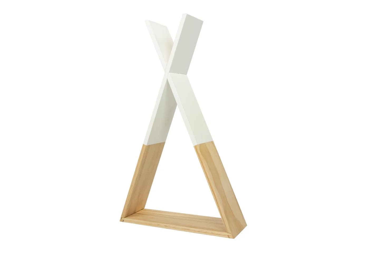 Puckdaddy GmbH Wandregal Hugo Tipi Design Weiß/Natur