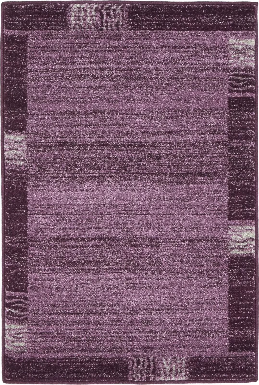 MyFlair Teppich Good Times Lila Beige Kurzflor
