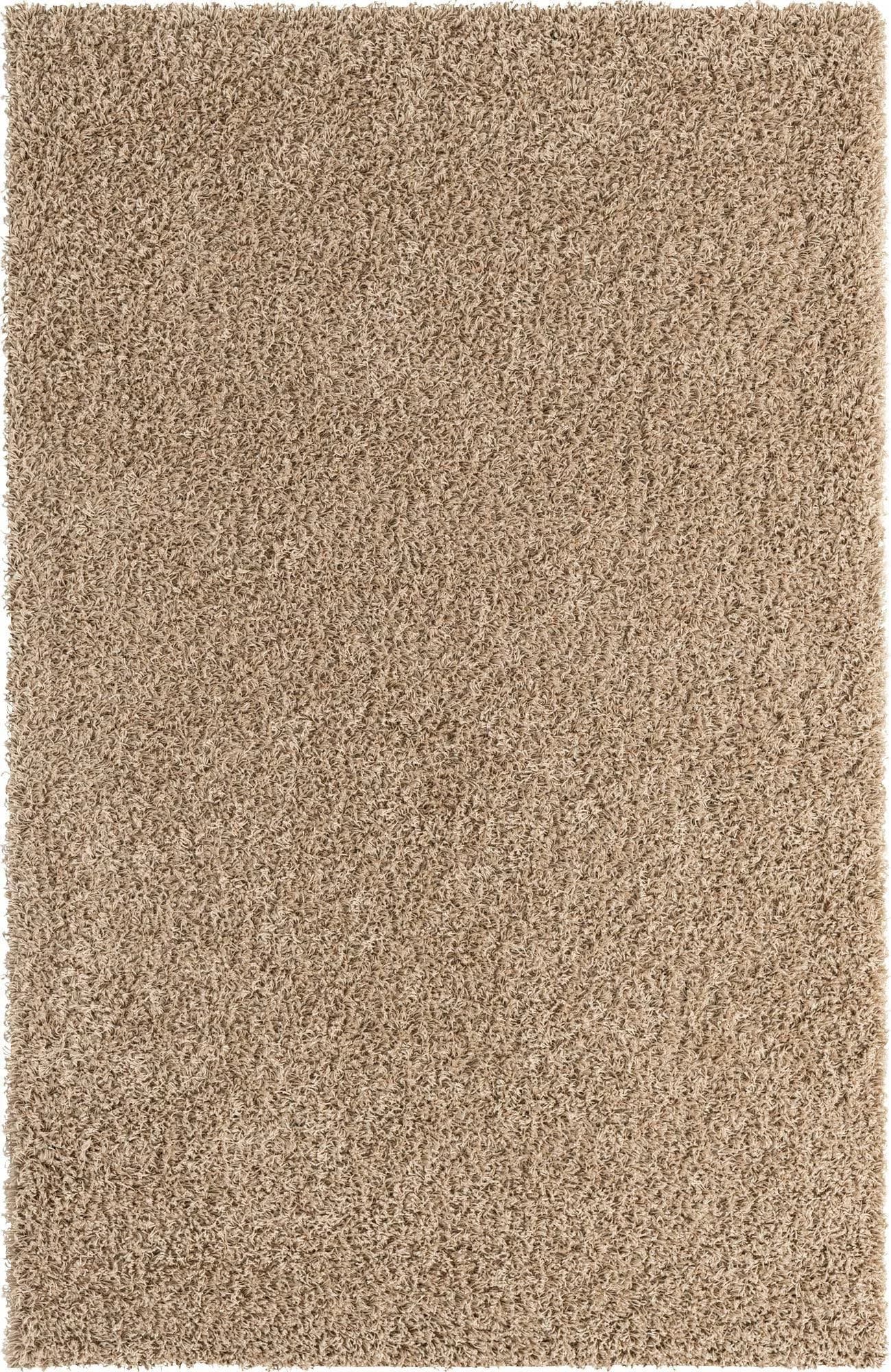 MyFlair Hochflor-Teppich Shaggy Shag Braun Grau Uni