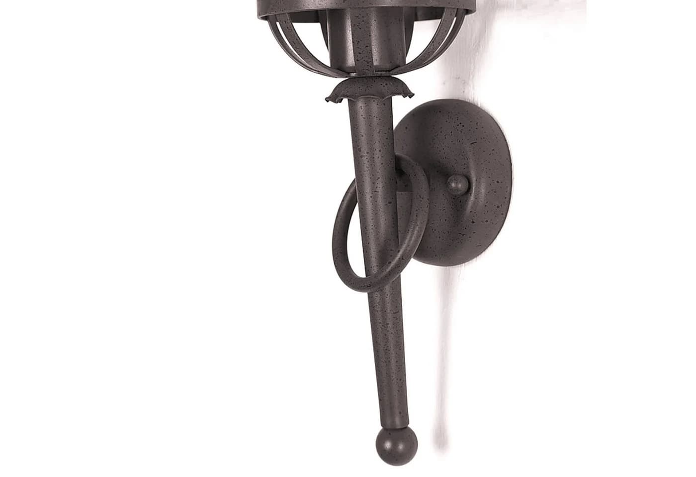 Home4Living Wandleuchte Wandfackel Rustikal Metall