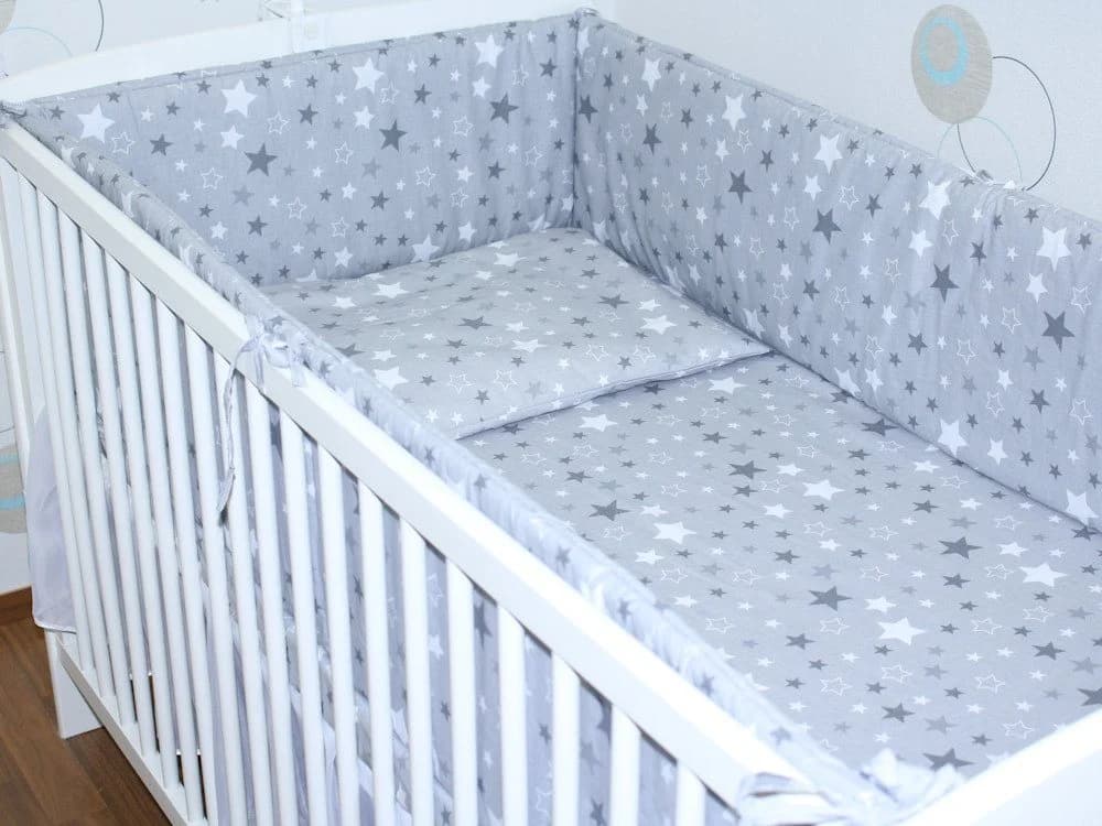 Primawela Bettnestchen 360 cm Babybettumrandung Grau