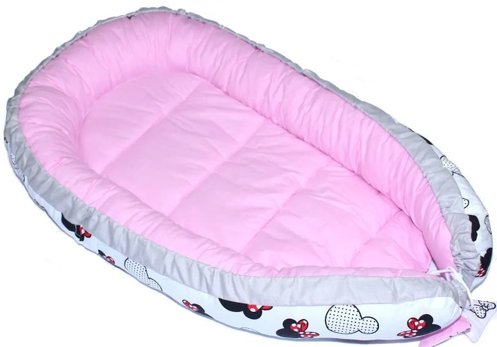 Primawela Baby Nestchen Kokon Rosa 100% Baumwolle