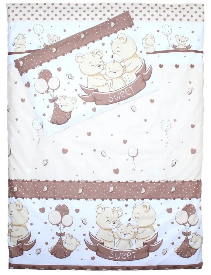 Primawela Babybettwäsche Set 3- & 5-teilig mit Nestchen Braun