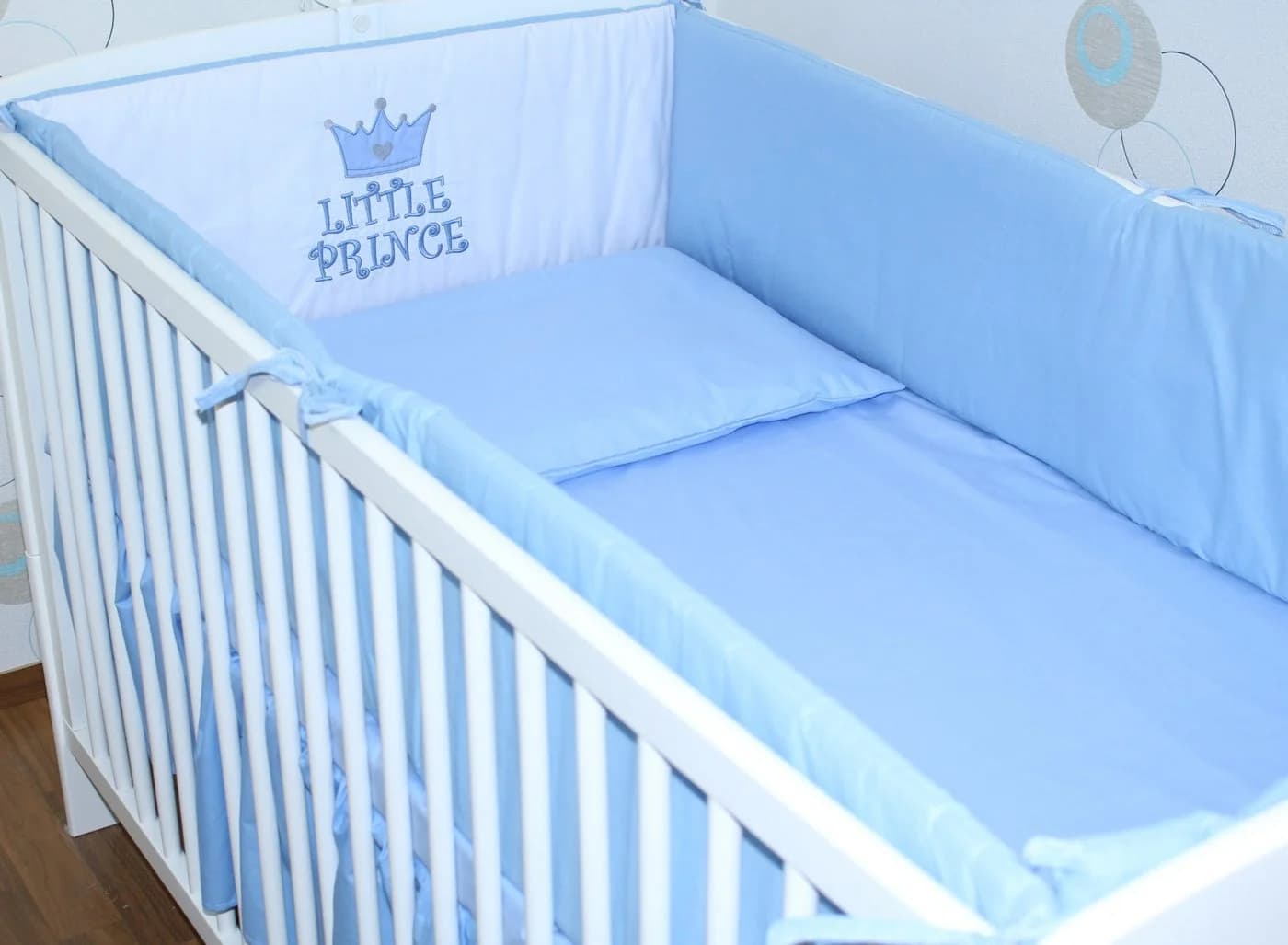 Primawela Bettnestchen 420 cm Babybettumrandung Blau