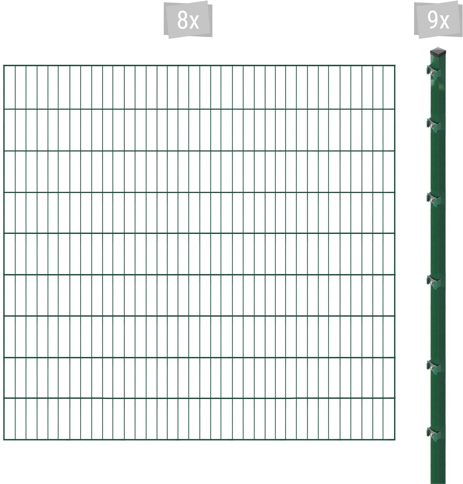 Arvotec ESSENTIAL 180 Einstabmattenzaun Set dunkelgrün