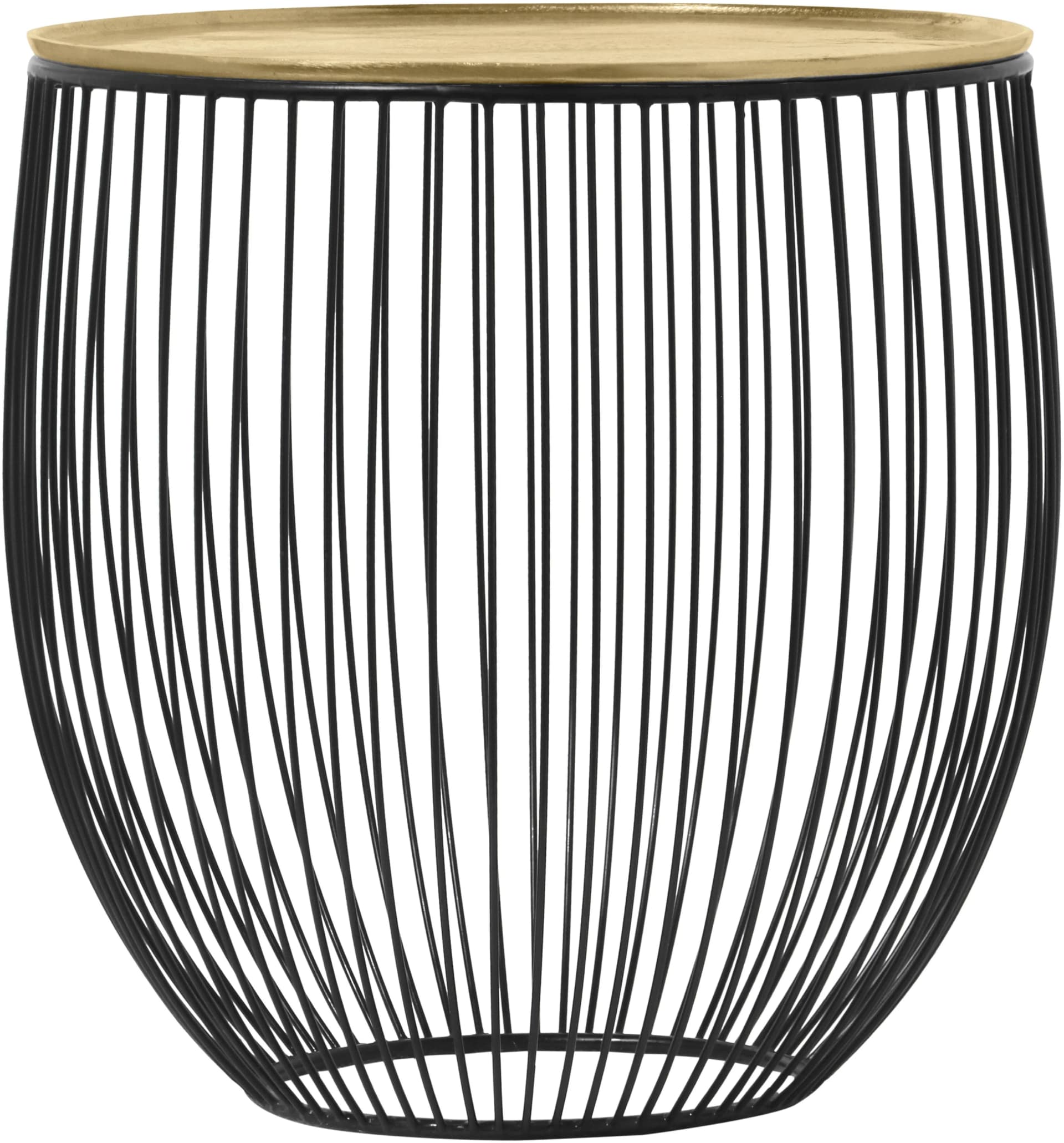 Beistelltisch PATTY Mirrors and More Gold Industrial