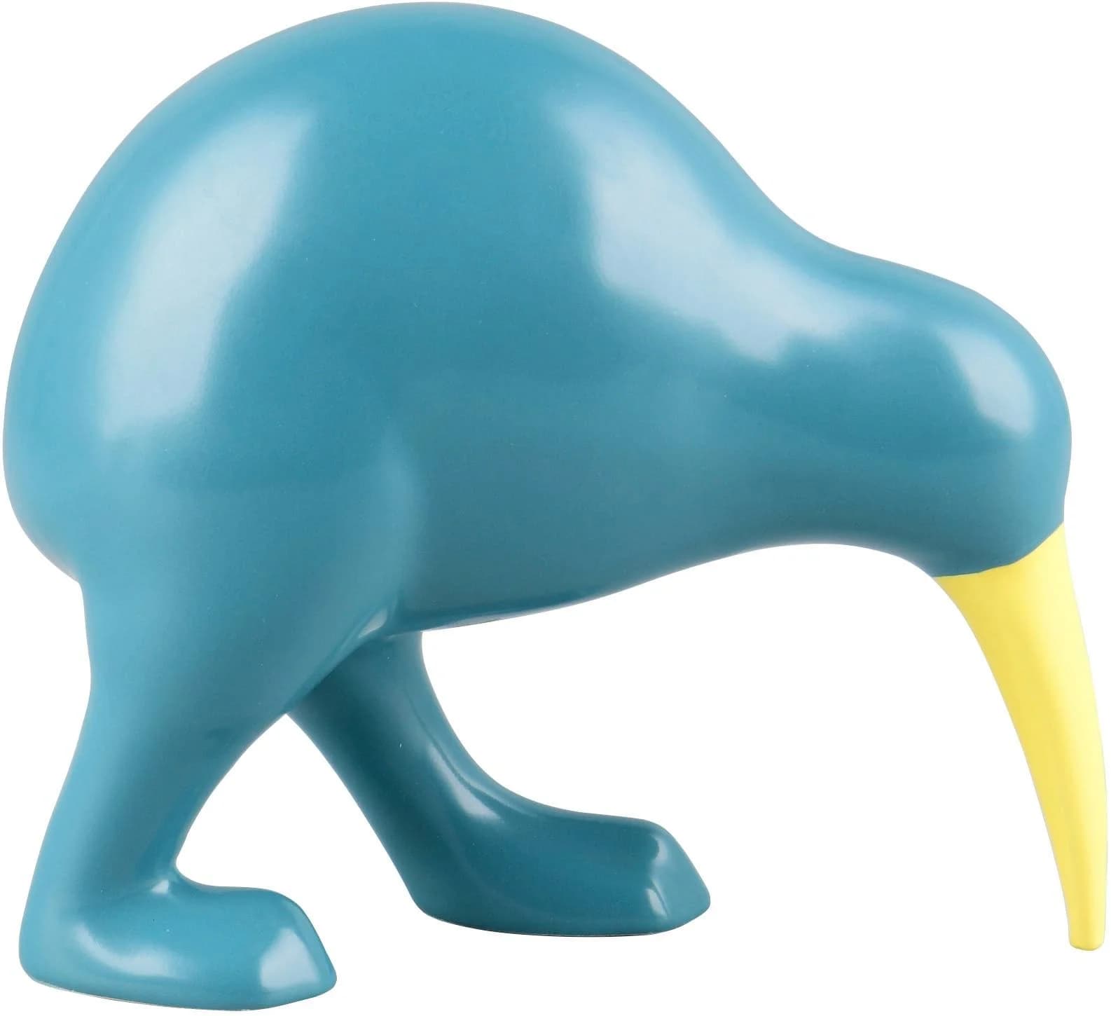 Mirrors and More Dekofigur KIBBLE blau Keramik Vogelform