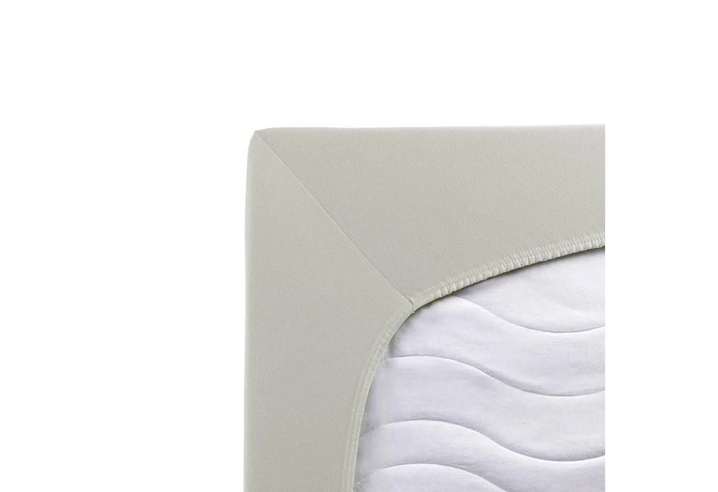 TRAUMSCHLAF Spannbettlaken Premium Interlock Jersey Silber