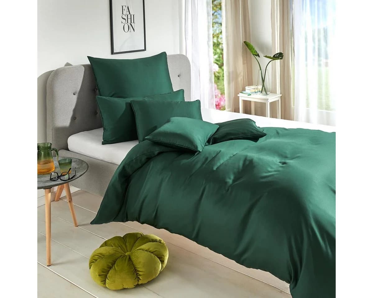 TRAUMSCHLAF Bettwäsche Uni Tencel™ Lyocell, 2 teilig, glatte Oberfläche