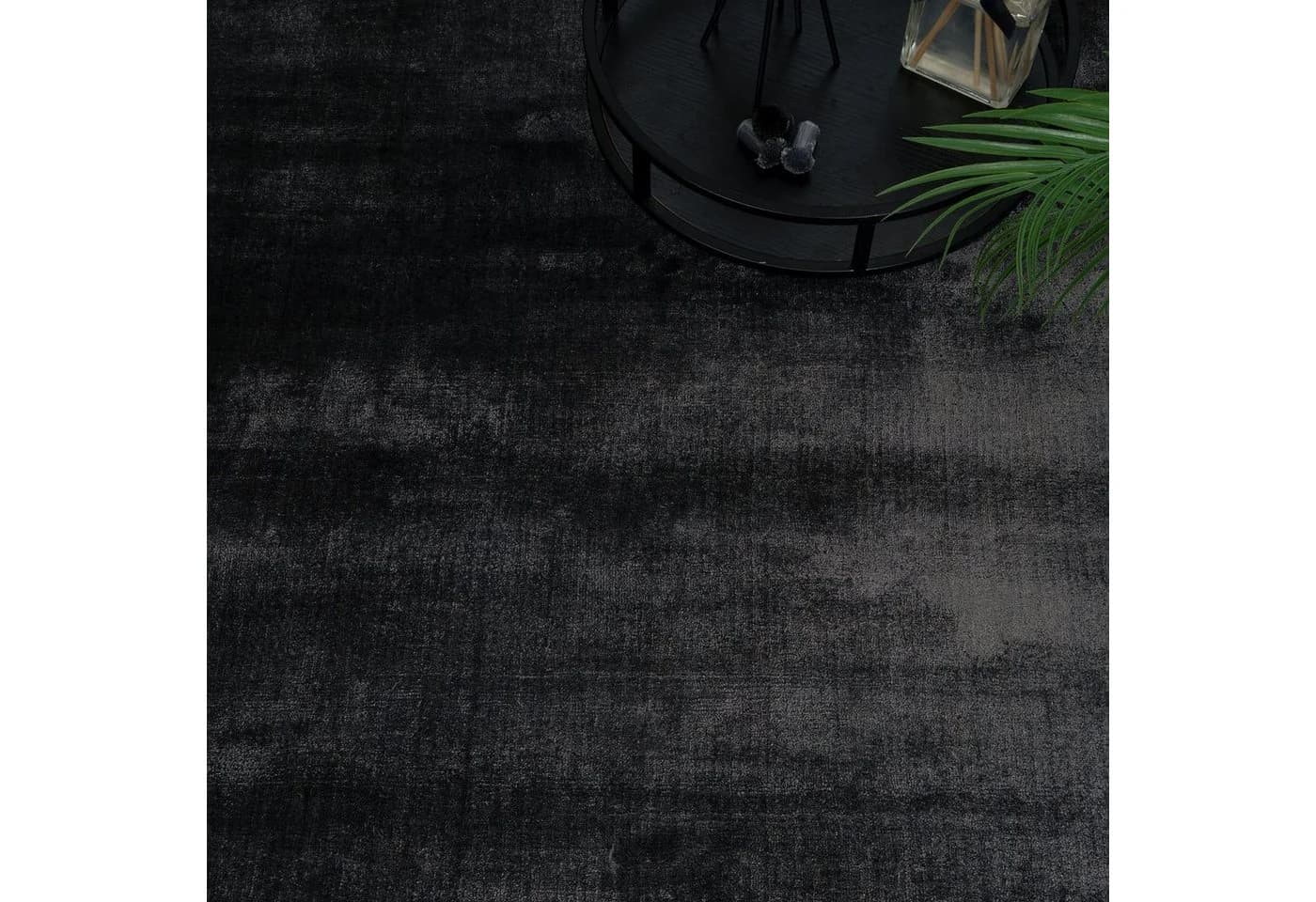 Consilio Concept Designteppich BAMBOO Anthrazit Viskose Seidenglanz