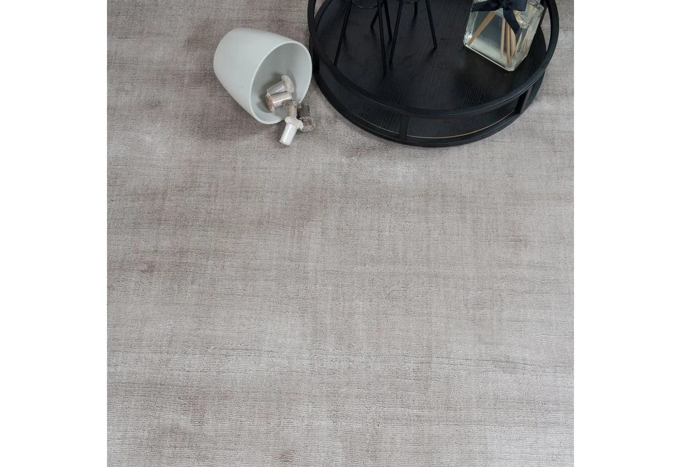 Consilio Concept Designteppich BAMBOO Viskose Taupe Seidenglanz